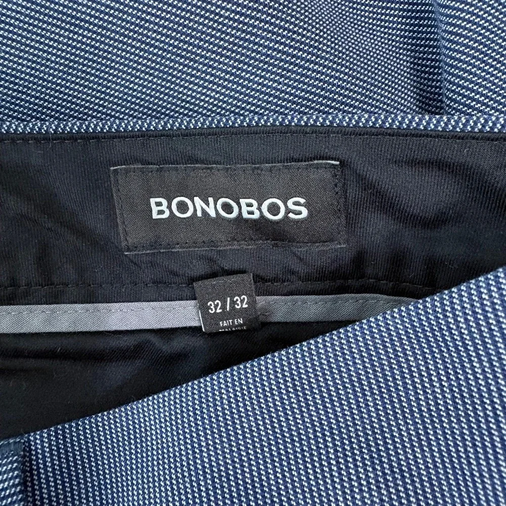 Bonobos Wednesday Pants Mens Size 32X32 Blue Chino Trousers Business Office